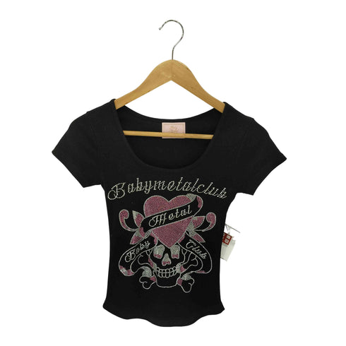 Baby metal club  twinkle skull t スカルTシャツ Y2K レディース